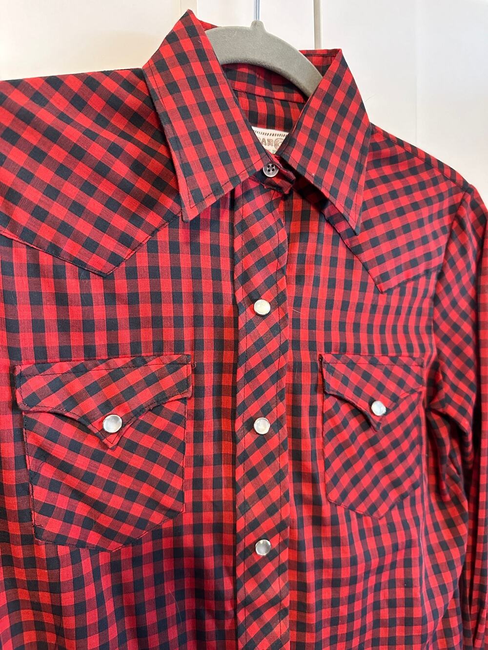 75. Vintage H Bar C western shirt; size Small